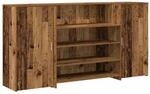 vidaXL Empfangstheke Altholz-Optik 200x50x103,5 cm Holzwerkstoff 3324185