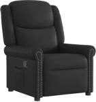 vidaXL Relaxsessel Gl&auml;nzend Schwarz Kunstleder 4015676