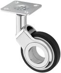 SOTECH Design M&ouml;belrolle BERLIN &Oslash;60 mm Belastbar Bis 60 kg mit Montageplatte