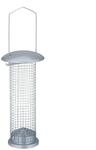 Relaxdays Vogelfutterspender 2er Set Eisen Kunststoff Silber zum Aufh&auml;ngen 33 cm x