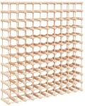 vidaXL Weinregal f&uuml;r 120 Flaschen 112,5x23x123,5 cm Massivholz Kiefer