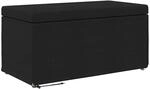 vidaXL Hocker Schwarz 81 x 41 x 40 cm Stoff und Pressholz 876775