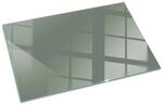 Tulup Glasplatte f&uuml;r Kamin Gr&uuml;n Funkenschutzplatte aus Glas Rechteck 100x70 cm