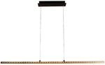 Licht-Erlebnisse LED Pendelleuchte Dimmbar &Uuml;ber Wandschalter 120 CM Lang Holz