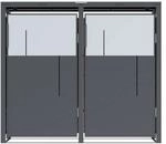 Westmann M&uuml;lltonnenbox Tonus 2 Anthrazit 80 cm x 132 cm x 116 cm