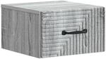 vidaXL Wandmontierter Nachttisch Graues Sonoma 34,5 x 33 x 20 cm 898607