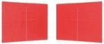 vidaXL Party Zelt Seitenteil 2 Stk Rot 300 x 195 cm PE und Stahl 42033006