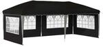vidaXL Pop-Up Partyzelt 575 x 289 x 245 cm Schwarz 42019799