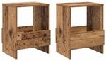 vidaXL Magazinregal 2 Stk Altholz 35 x 30 x 45 cm 890981