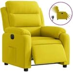 vidaXL Relaxsessel Elektrisch Gelb Samt 3205077
