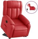 vidaXL Relaxsessel mit Aufstehhilfe Elektrisch Rot Kunstleder 3205283
