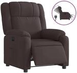 vidaXL Relaxsessel Elektrisch Dunkelbraun Stoff 3205183