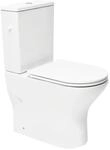 Swiss Aqua Technologies Stand-Kombi-WC Sp&uuml;lrandlos Brevis mit Erh&ouml;hter...