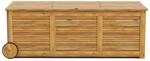 Costway Gartenbox Holz mit Rollen 2-In-1-Abdeckung 127 x 50 x 45 cm