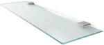 Tulup Glasregal Bad 45x13 cm Glasablage Badezimmer Milchglas Badezimmer Glasablage