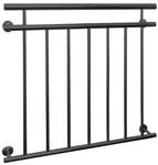 ECD Germany Franz&ouml;sischer Balkon 90 x 100 cm Anthrazit aus Stahl
