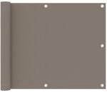 vidaXL Balkon-Sichtschutz Taupe 75x300 cm Oxford-Gewebe 134984