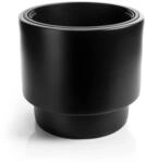 BigDean Blumentopf Design mit Einsatz Rund 47 cm Schwarz Wetterfester &Uuml;bertopf