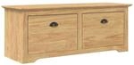 vidaXL Flurbank BODO Honigbraun 118 x 40 x 50 cm Holzwerkstoff 42023475