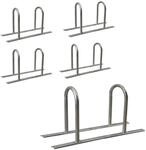 TRUTZHOLM 5x Fahrradanlehnb&uuml;gel 140 x 88 cm Stahl Feuerverzinkt Durchmesser 50 mm