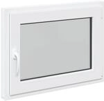 vidaXL Kellerfenster RISOR Wei&szlig; 80 x 70 cm PVC und Glas 42047242