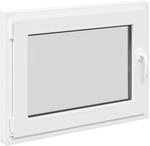 vidaXL Kellerfenster RISOR Wei&szlig; 80 x 70 cm PVC und Glas 42047201