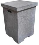 Elementi Abdeckung f&uuml;r 11 kg Gasflaschen in Beton-Optik Eckig