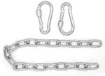 AMANKA H&auml;ngesessel Kette 50 cm Aufh&auml;ngung mit 2 Karabiner bis 230 kg