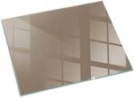 Tulup Glasplatte f&uuml;r Kamin Braun Kamin Glasplatte Rechteck 80x60 cm Braun...