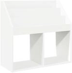 vidaXL Kinderregal mit Speicher Wei&szlig; 72,5 x 29,5 x 69 cm Holzwerkstoff 892379