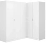 Vente-unique Kleiderschrank Listowel Wei&szlig; 173 cm