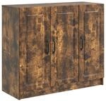 vidaXL Sideboard Ger&auml;ucherte Eiche 89 x 34,5 x 77 cm Holzwerkstoff 895800