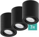Oktaplex 3er Set Deckenspot Lile M inkl. LED-Module Dimmbar Warmwei&szlig; 3000K 230V