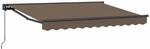vidaXL Einziehbare Markise Taupe 3,5 x 2,5 m Polyester und Aluminium 3425999