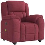 vidaXL Massagesessel Weinrot Stoff 4015713
