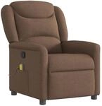 vidaXL Massagesessel Braun Stoff 4015610