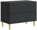 vidaXL Nachttisch Schwarz 62 x 34,5 x 48 cm Holzwerkstoff 895006
