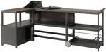 MCW Aluminium Outdoor-K&uuml;che 3-teilig M64 Anthrazit Dunkle Holzoptik