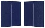 vidaXL Party Zelt Seitenteil 2 Stk Blau 200 x 195 cm PE und Stahl 42033011