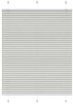 vidaXL Plissee Hellgrau 110x100 cm Stoffbreite 109,4 cm Polyester 4015332