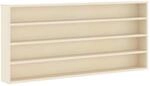 vidaXL Wanddisplay-Case mit Regal Beige 80 x 8,5 x 36 cm Holzwerkstoff 42015619