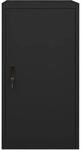 vidaXL Sattelschrank Schwarz 53x53x105 cm Stahl