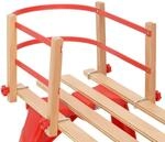 vidaXL R&uuml;ckenlehne f&uuml;r Schlitten Rot Sperrholz