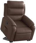 vidaXL Relaxsessel mit Aufstehhilfe Elektrisch Braun Kunstleder 3205058
