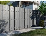Woodtex Bretterzaun Pinus Steingrau Lasiert