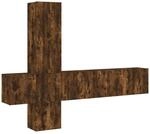 vidaXL 5-Tlg Wohnwand R&auml;uchereiche Holzwerkstoff 3216461
