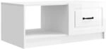 vidaXL Couchtisch Hochglanz Wei&szlig; 90 x 50 x 37 cm Holzwerkstoff 895879