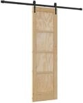 vidaXL Schiebet&uuml;r ORKDAL Natur und Schwarz 61 x 198,5 cm 3445575