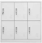 vidaXL Schlie&szlig;fachschrank Hellgrau 90x45x92,5 cm Stahl Modell 1