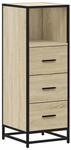 vidaXL Badschrank Sonoma-Eiche 35x37,5x100 cm Holzwerkstoff 849250